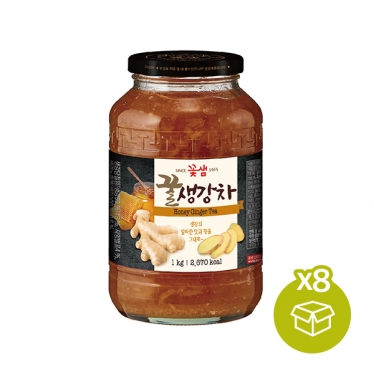 [박스할인] [꽃샘식품]꿀생강차(1kg*8개)