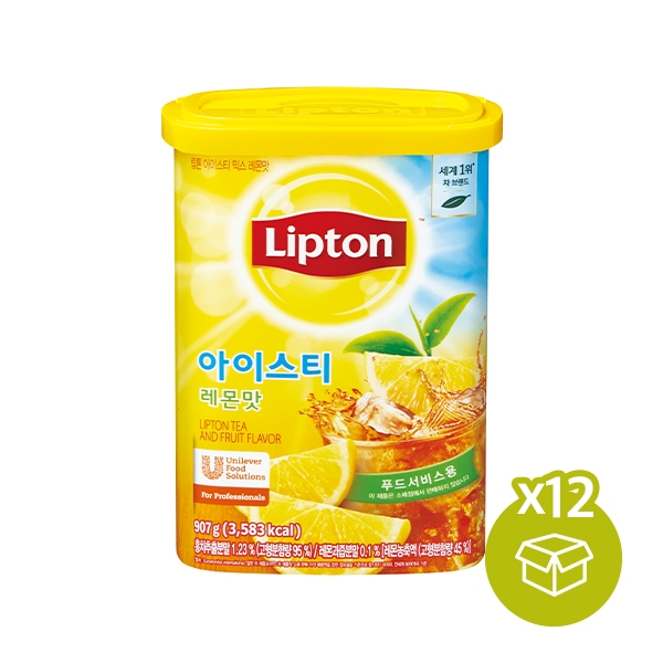 [박스][립톤] 아이스티레몬 907g x 12개