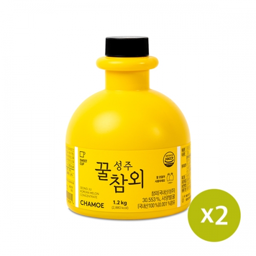 [스위트컵] 성주 꿀참외 베이스 1.2kg x 2개